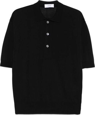 Lardini Zwart T-shirt Stijlvol ontwerp Casual uitstapjes - Heren - Polos - Zwart - S - Katoen - Tops