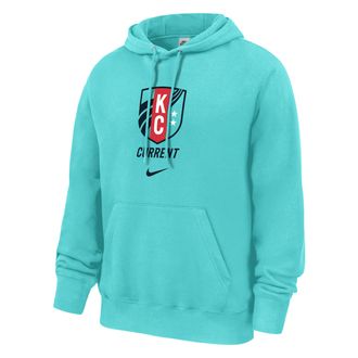 Nike Kansas City Current Club Fleece Nike Mens NWSL Pullover Hoodie in Blue | M31233KCSL26-LAQ