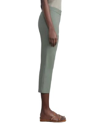 Lafayette 148 New York Manhattan Skinny Flare Pant In Deep Basil