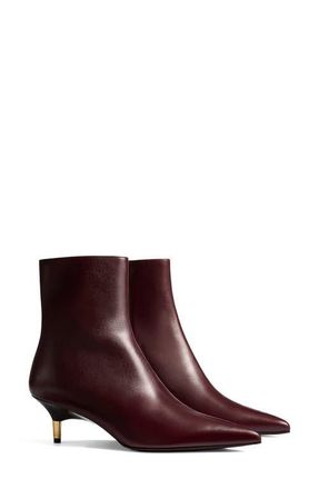 Khaite Bella Kitten Heel Ankle Boot in 531 Bordeaux at Nordstrom, Size 9.5Us