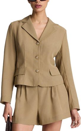 Kenneth Cole Transparent Notch Collar Jacket