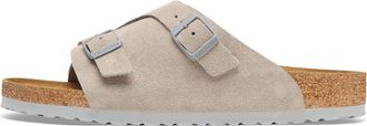 Birkenstock Zrich Suede Leather Sandals Stone Coin 1027725