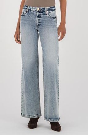 Kut from the Kloth Sienna High Waist Relaxed Straight Leg Jeans in Accredited W/me at Nordstrom Rack, Size 16