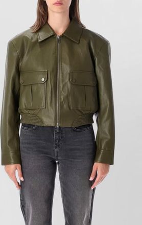 Frankie Shop faux leather bomber jacket