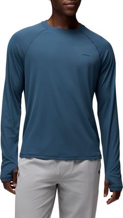 Prana Sol Shade Long Sleeve Performance T-Shirt in Bluff Blue at Nordstrom, Size Xx-Large