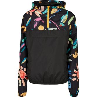 Urban Classics Dames/Dames Jas met Gemengde Print (Zwart)
