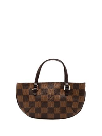 Louis Vuitton 2000-2025 Damier Ebene Manosque Pochette handbag - women - Fabric/Leather - One Size - Brown