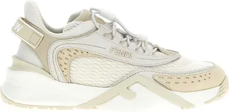 Fendi White Polyester Athletic Womens Sneakers