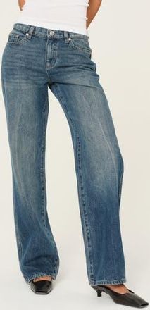 DL1961 Drue Low Rise Straight Leg Jeans in Seagate at Nordstrom Rack, Size 28