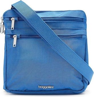 Baggallini Securtex Anti-Theft Large Crossbody Cross Body Womens Handbags Lapis, Nylon