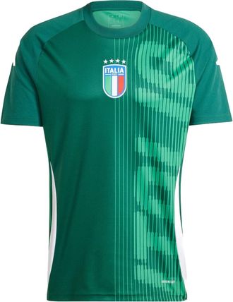 adidas Italy Pre-Match Football Jersey Asia Sizing Green IW7950
