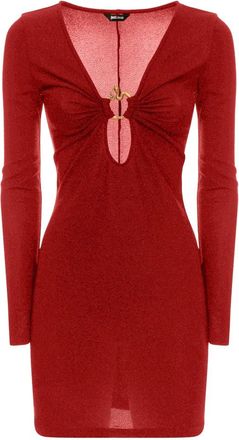 Just Cavalli Korte Jurk - Dames - Korte kleedjes - Rood - S - Kleedjes