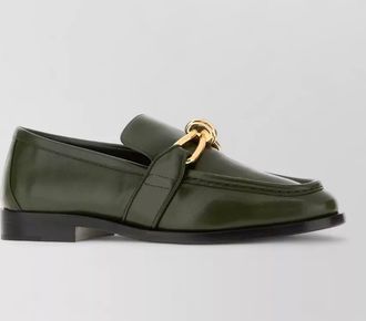 Bottega Veneta leather astaire loafers