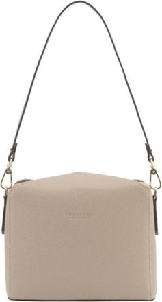 Pourchet Cassetta Schoudertas - Dames - Schoudertassen - Beige - ONE Size - Leer - Tassen
