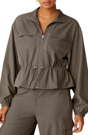 Beyond Yoga City Chic Jacket in Dune at Nordstrom, Size X-Small