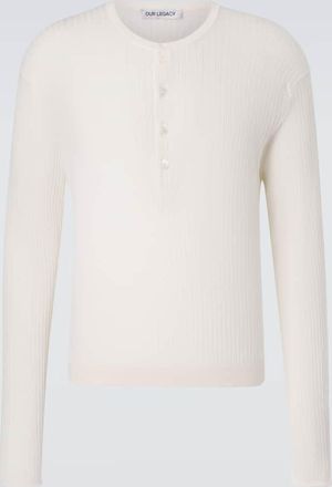 Our Legacy Camiseta con botones acanalada de algod&oacute;n