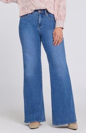 NYDJ Mia Palazzo High Waist Flare Jeans in Blue Paradise at Nordstrom, Size 10