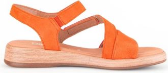 Gabor Oranje Su&egrave;de Dames Sandalen - Lichtgewicht - Dames - Sandalen - Oranje - 36 EU - Su&egrave;de - Schoenen