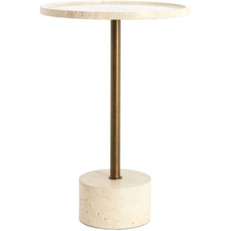 Light & Living Mesa Auxiliar Light & Living Civita De Piedra Travertino Arena