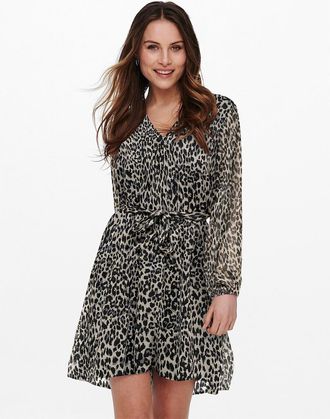 Only Korte jurk met V-hals