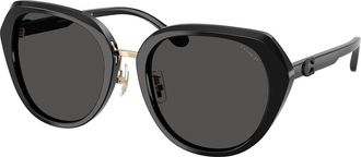 Coach HC8436 CBY93 500287 Womens Sunglasses Black Size 55