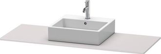 Duravit Consola Duravit Xsquare 060g, 1400x 550 Mm, 1 Recorte En El Centro, Color (frente/cuerpo): Blanco Lila Seda Laca Mate - Xs060gm8787