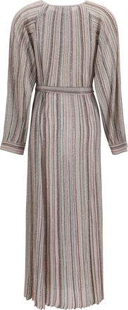 Missoni Womens Long Sequin Cardigan Dress Pink Tones