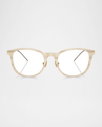 Brunello Cucinelli BC3006 Pillow Square Blue Light Blocking Glasses