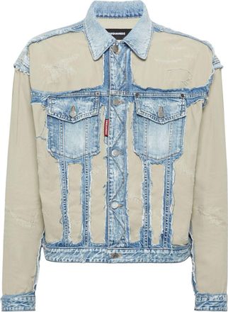 Dsquared2 Giacca denim con effetto vissuto - Blu