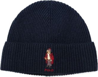 Polo Ralph Lauren Casual muts voor koud weer - Heren - Hoeden - Blauw - ONE Size - Wol - Accessoires