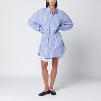 Maison Margiela Light blue striped shirtdress