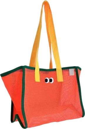 Generic Beach Accessories Bag - Mesh Tote, Large Women, Play Bags | Beachs Tote for Family Trip Boys Girls Travel Picnic Holiday Mesh Bag for Beach Toys Stora