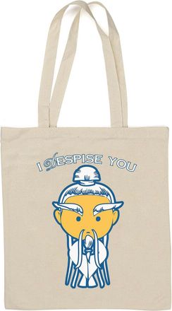 Generic I despise you funny kung fu master art Natural Cotton Tote Bag White