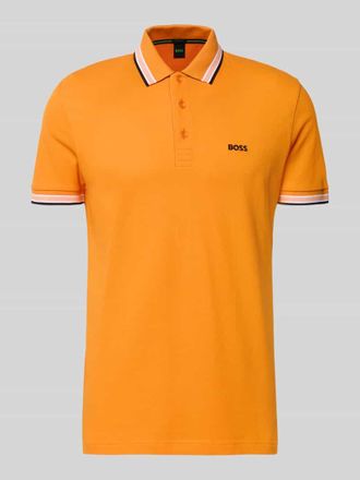 HUGO BOSS Regular Fit Poloshirt aus reiner Baumwolle Modell PADDY in Orange, Gr&ouml;&szlig;e XXXL