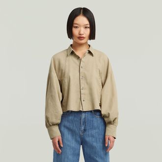 G-Star Macro Balloon Overhemd - Beige - Dames