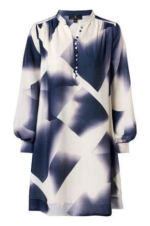 Mart Visser Denzel Print Jurk Navy / Wit