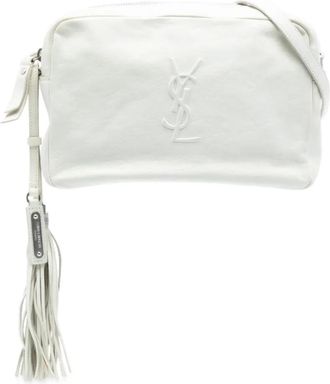 Saint Laurent 2017 Small Lambskin Monogram Lou Camera Bag crossbody bag - Bianco