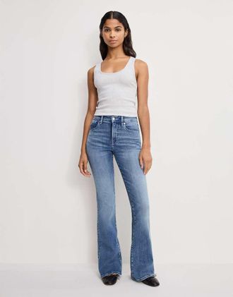 Good American Good Legs - Jeans a zampa lavaggio blu chiaro