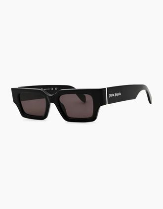 Palm Angels Mens Hyde Rectangle Sunglasses - Black/Grey - Size: ONE size