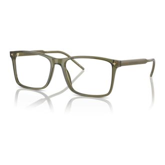 Giorgio Armani Rechthoekige Zonnebril - Heren - Brillen - Groen - 57 MM - Accessoires