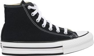 Converse Girls HI Platform - Girls Preschool Basketball Shoes Black/White Size 11.0