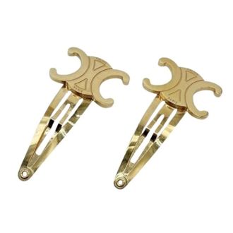 Celine Pre-owned Accessories, female, Yellow, Size: ONE SIZE Pre-owned Vintage Hair Pin