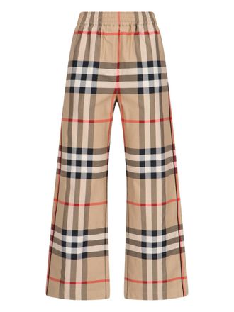 Burberry Pantaloni Ampi Vintage Check