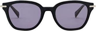AllSaints Valensi 50mm Square Sunglasses in Gloss Black at Nordstrom
