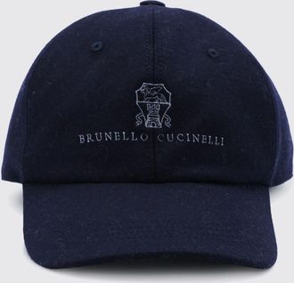 Brunello Cucinelli Cappello in lana con logo ricamato