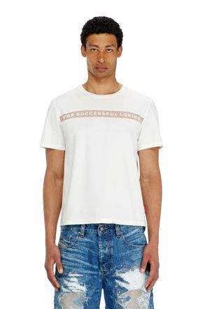 Diesel T-shirt with For Successful Loving logo - T-Shirts - Unisex - White