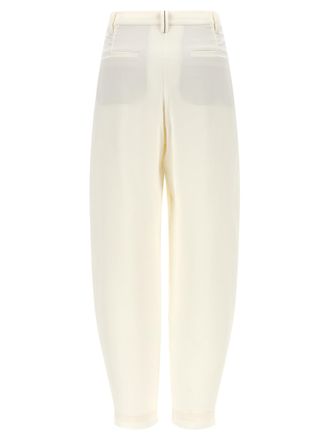 Brunello Cucinelli Womens Beige Viscose Casual Pants