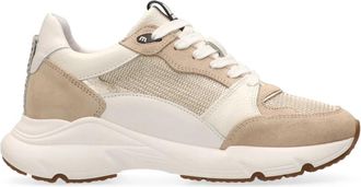 Maruti Raven Beige/Off White Sneaker - Dames - Sneakers - Beige - 37 EU - Su&egrave;de - Schoenen