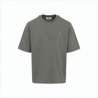 Ami Relaxed Fit Short-Sleeved T-Shirt With Embroidered Logo