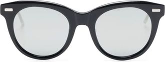 Thom Browne Occhiali da sole geometrici - Nero